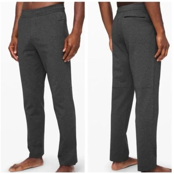 LULULEMON Discipline Men's Gray Pants LARGE L Stretch Sweatpant - Picture 1 of 10